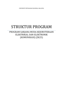 The structure of a the Bachelor of Electrical and Electronics
