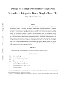 Design of a High-Performance High-Pass Generalized