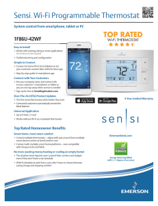 Sensi™ Wi-Fi Programmable Thermostat