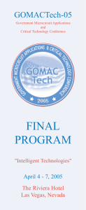 GOMACTech 05 Program