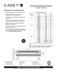 Electric Baseboard Heater - Northern Tool + Equipment