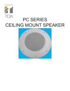 PC SERIES CEILING MOUNT SPEAKER