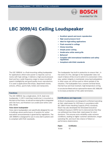 LBC 3099/41 Ceiling Loudspeaker