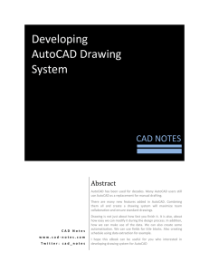 Developing AutoCAD Drawing System