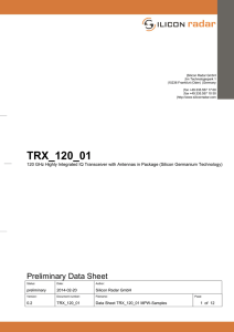 TRX_120_01 - Silicon radar
