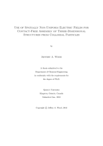 Use of Spatially Non-Uniform Electric Fields for Contact
