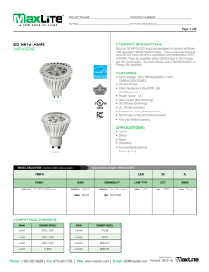 led mr16 lamps