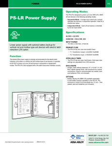PS-LR Power Supply