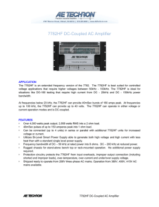 7782HF DC-Coupled AC Amplifier