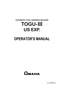 TOGU-III - Industrial Manuals