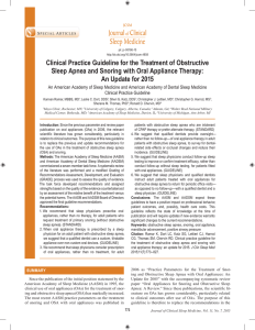 Journal of Clinical Sleep Medicine | Volume 11, Number 7 | July 15