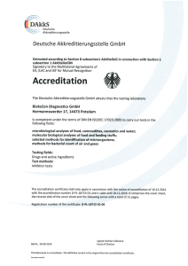 Certificate - BIOTECON Diagnostics