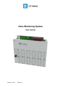 Valve Monitoring System