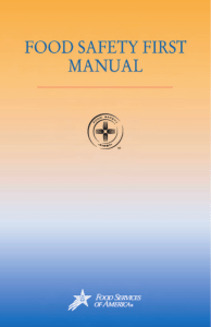 Food Safety First Manual - Food Services of America