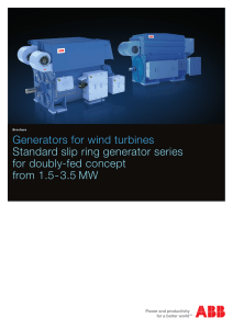 Generators for wind turbines Standard slip ring generator