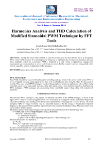 Harmonics Analysis and THD Calculation of Modified