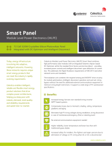 Smart Panel Module Level Power Electronics