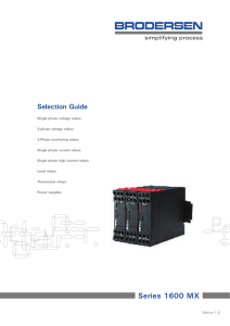Selection Guide MX - Brodersen Controls