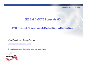 PSE Based Disconnect Detection Alternative