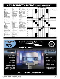 Crossword Puzzle Solution on Page 18