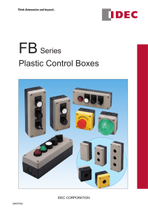 FB Series Plastic Control Boxes