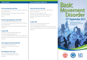 Basic Movement Disorder Course - The Movement Disorder Society