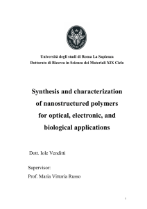 Synthesis and characterization of nanostructured - Padis