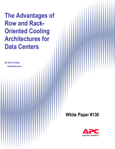 WP-130 The Advantages of Row and Rack