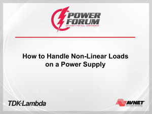 How to Handle Non-Linear Loads on a Power Supply