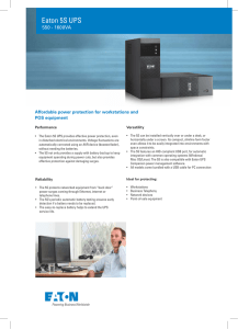 Eaton 5S UPS - Fusion Power Systems
