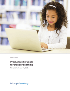 Productive Struggle for Deeper Learning