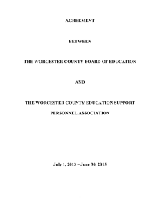 Contract Essentials - Worcester County School