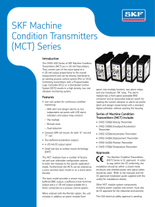 SKF Machine Condition Transmitters (MCT) Series