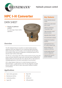 HPC IH Converter - HEINZMANN Australia