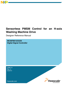 DRM110, Sensorless PMSM Control for an H