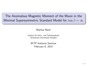 The Anomalous Magnetic Moment of the Muon in the Minimal