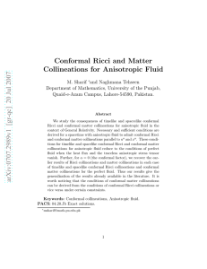 Conformal Ricci and Matter Collineations for Anisotropic Fluid