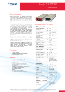 Inverter FUL 230/0.75 - Contact ETC power European Technology