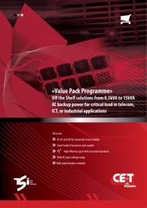 «Value Pack Programme»