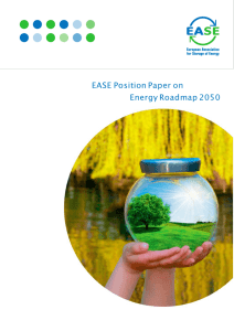 EASE Position Paper on Energy Roadmap 2050