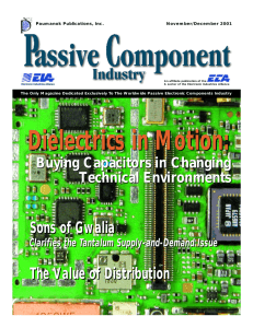 Dielectrics in Motion - Passive Component Industry Magazine