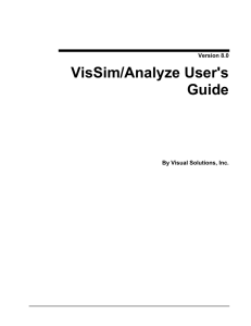 VisSim/Analyze User`s Guide