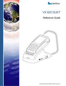 VX 820 DUET Reference Guide - DOC282-014-EN-A