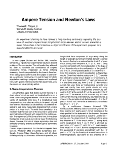 Ampere Tension and Newton`s Laws