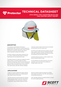Protector HF44 Bushfire Helmet Datasheet ANZ