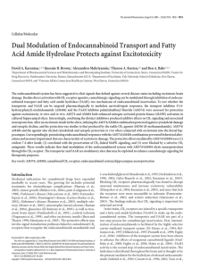 Dual Modulation of Endocannabinoid Transport and Fatty Acid