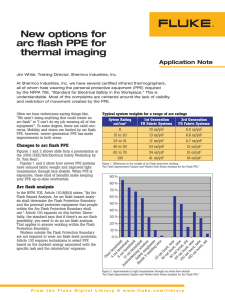New options for arc flash PPE for thermal imaging