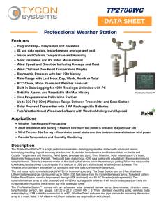 Spec Sheet - Tycon Systems Inc