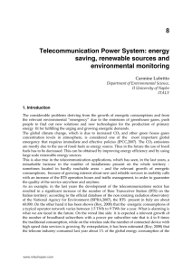 Telecommunication Power System: energy saving