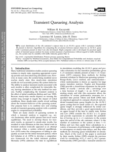 Transient Queueing Analysis